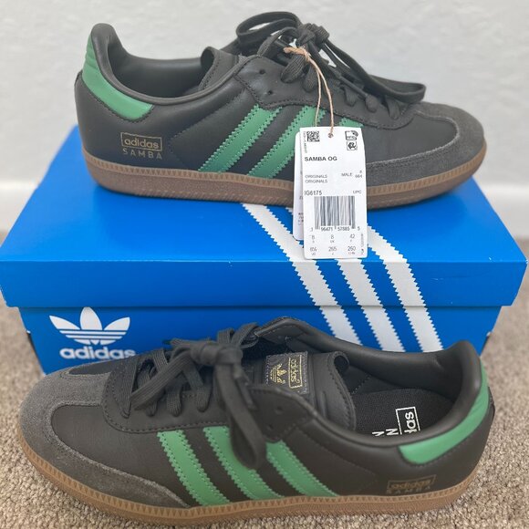 ADIDAS ORIGINALS Samba IG6175 SOLDOUT SHADOW OLIVE GREEN SIZE UK8 US 9.5 EU 42 - Picture 3 of 4